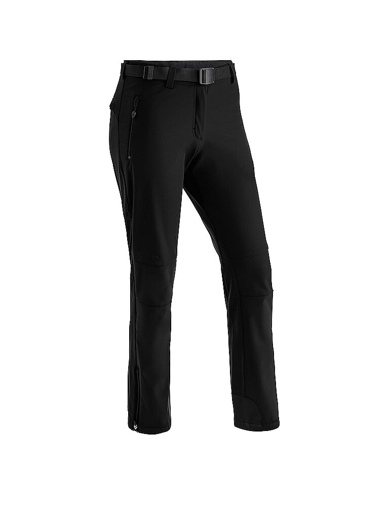 MAIER SPORTS Damen Softshell Wanderhose Tech Warm schwarz | 34 (kurz)
